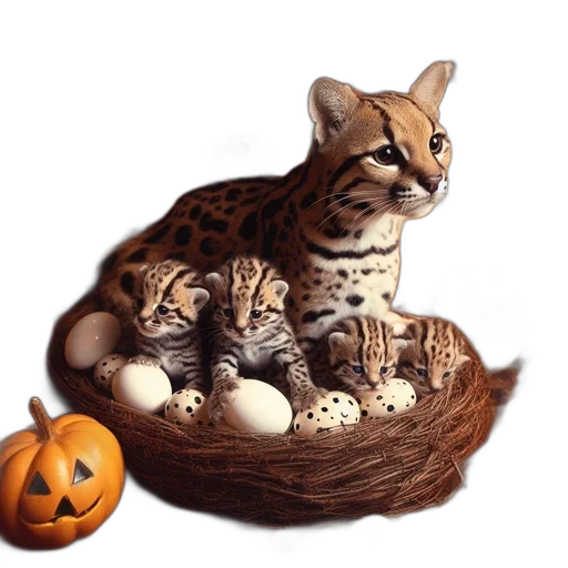 animal, photorealistic, oil painting, fantasy art transparent PNG cut-out