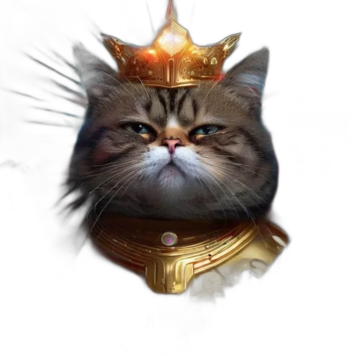crown, animal, staff, hat transparent PNG cut-out
