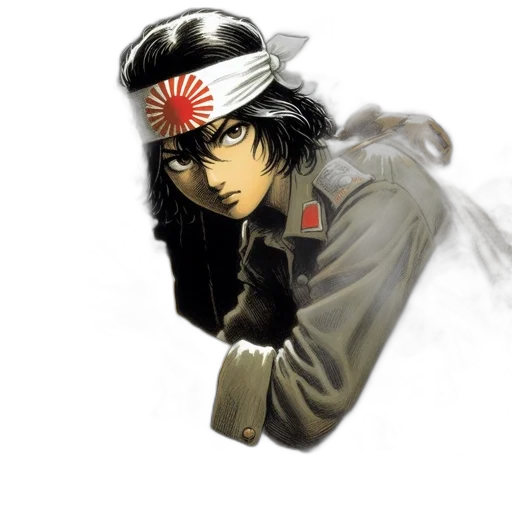 hat, weapon, mask, comic book art transparent PNG cut-out