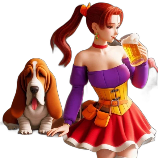 dress, fantasy art, concept art, pixel art transparent PNG cut-out