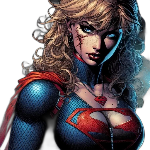 comic book art, concept art, fantasy art, cartoon transparent PNG cut-out