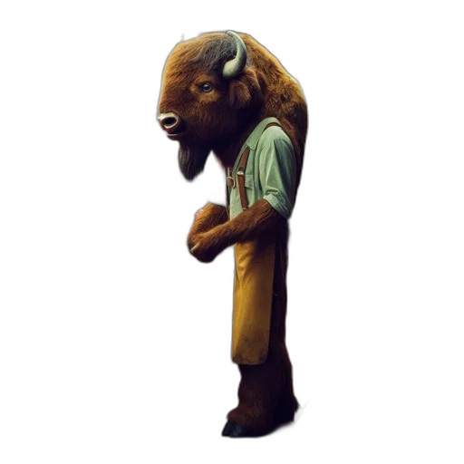 creature, animal, staff, mask transparent PNG cut-out