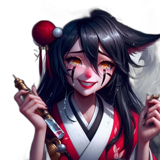 staff, mask, weapon, fantasy art transparent PNG cut-out