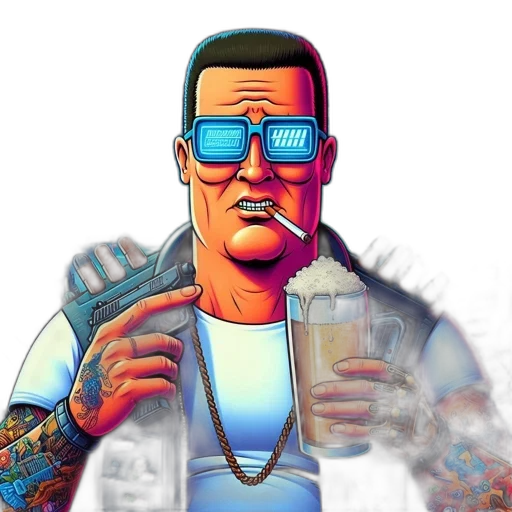 jacket, robot, cartoon, comic book art transparent PNG cut-out