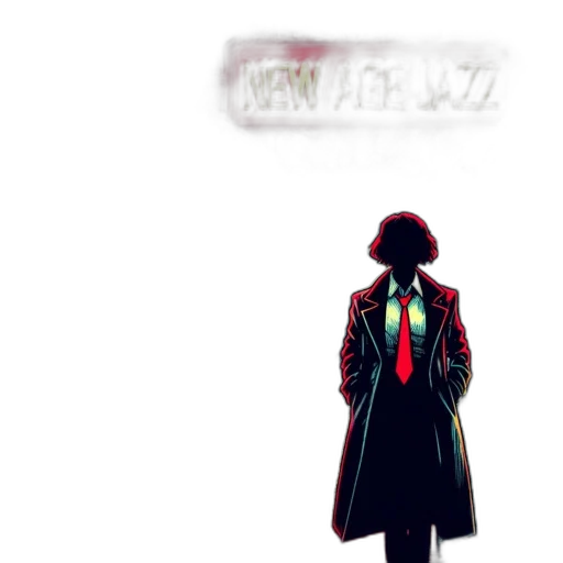jacket, robot, weapon, staff transparent PNG cut-out