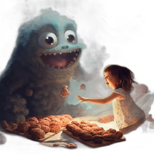 creature, food, concept art, fantasy art transparent PNG cut-out