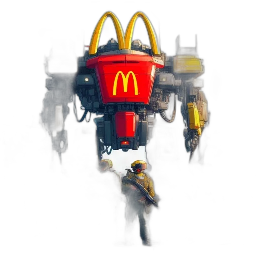 robot, food, weapon, car transparent PNG cut-out
