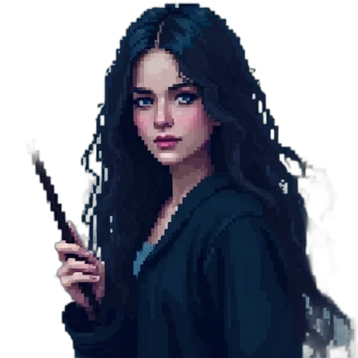 staff, weapon, sword, hair transparent PNG cut-out