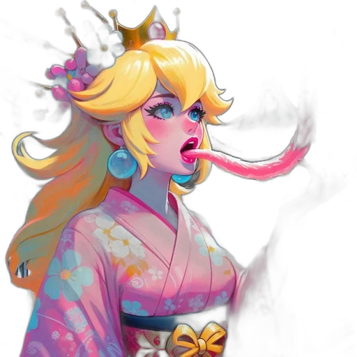 dress, crown, staff, dragon transparent PNG cut-out