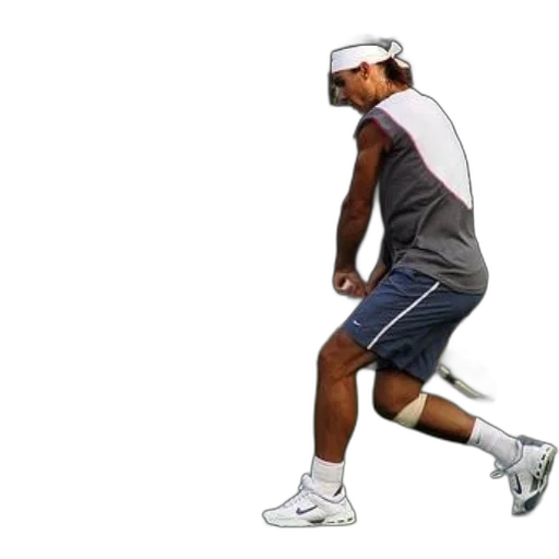 tennis, player, action, court transparent PNG cut-out