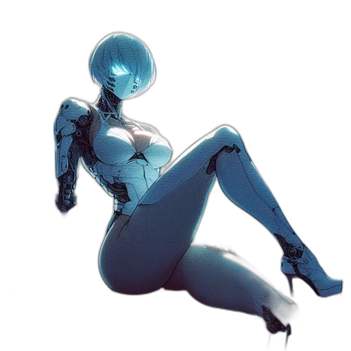 robot, dress, creature, concept art transparent PNG cut-out