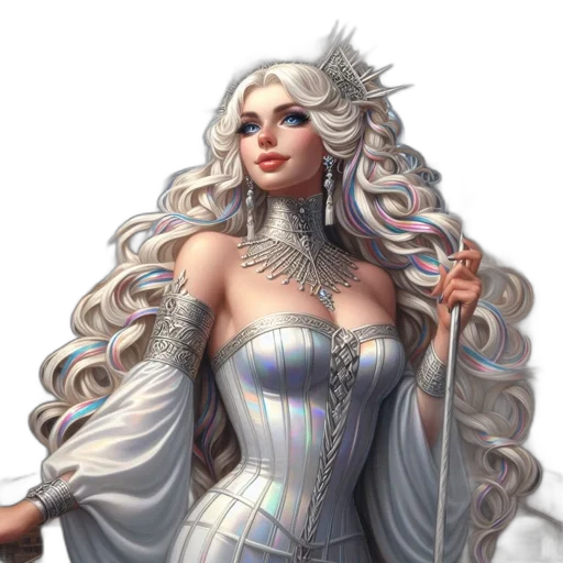 dress, fantasy art, concept art, comic book art transparent PNG cut-out