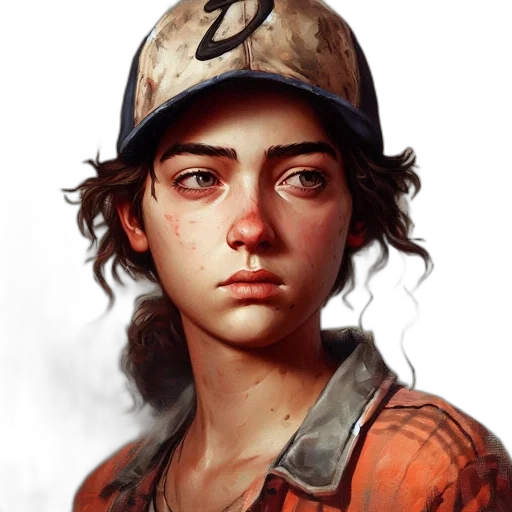 face, hat, weapon, photorealistic transparent PNG cut-out