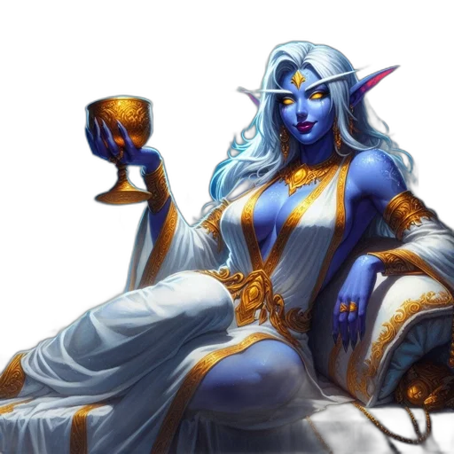 fantasy art, concept art, pixel art, blue transparent PNG cut-out