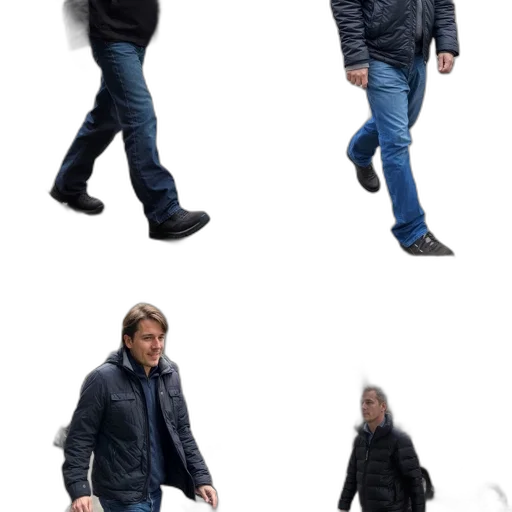 jacket, shoes, creature, concept art transparent PNG cut-out