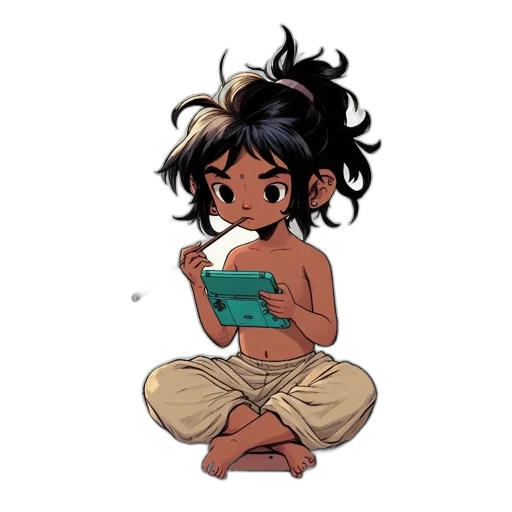 concept art, pixel art, cartoon, fantasy art transparent PNG cut-out