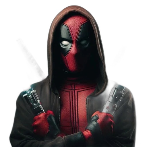mask, jacket, weapon, face transparent PNG cut-out