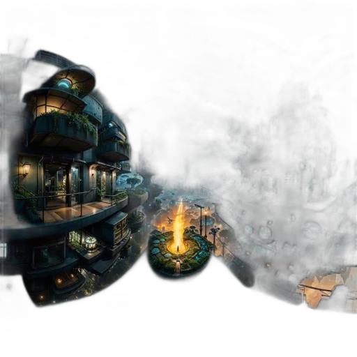 concept art, fantasy art, 3d render, photorealistic transparent PNG cut-out