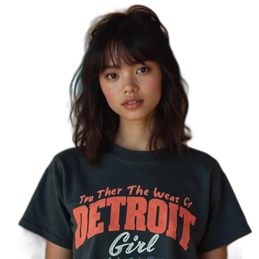 hair, face, photorealistic, vaporwave transparent PNG cut-out