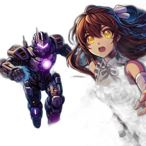 robot, weapon, concept art, anime transparent PNG cut-out