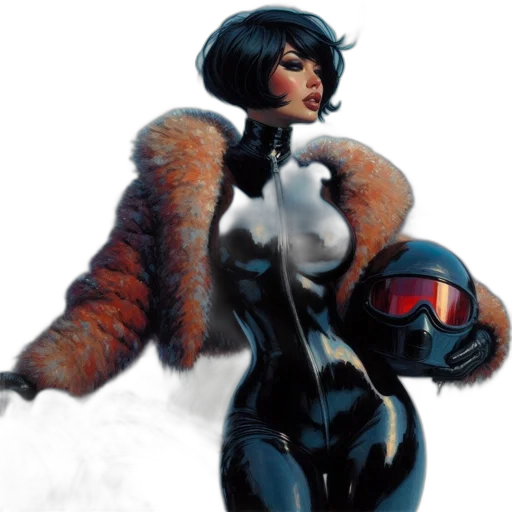 jacket, concept art, comic book art, fantasy art transparent PNG cut-out