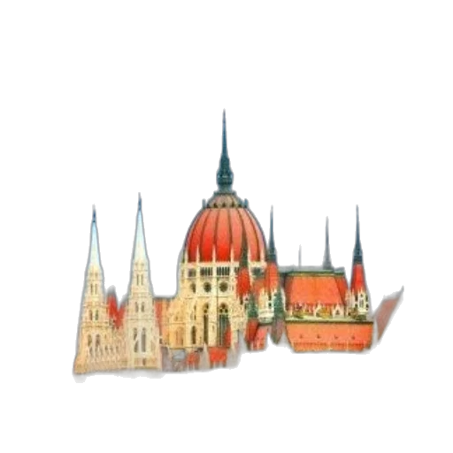 building, concept art, pixel art, watercolor transparent PNG cut-out
