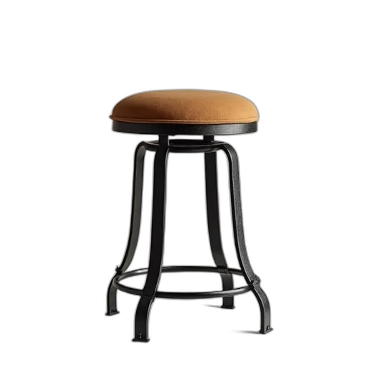 furniture, 3d render, black, iron transparent PNG cut-out