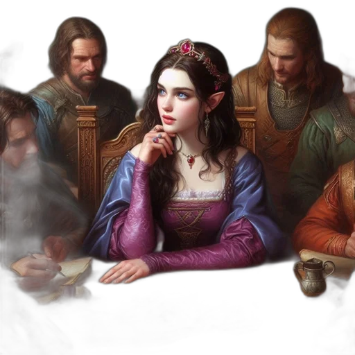 crown, sword, fantasy art, concept art transparent PNG cut-out