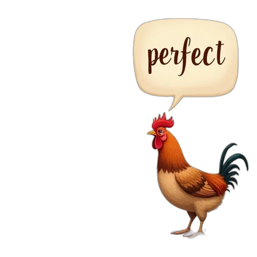 food, concept art, rooster, hen transparent PNG cut-out