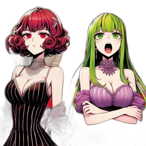 dress, concept art, pixel art, anime transparent PNG cut-out