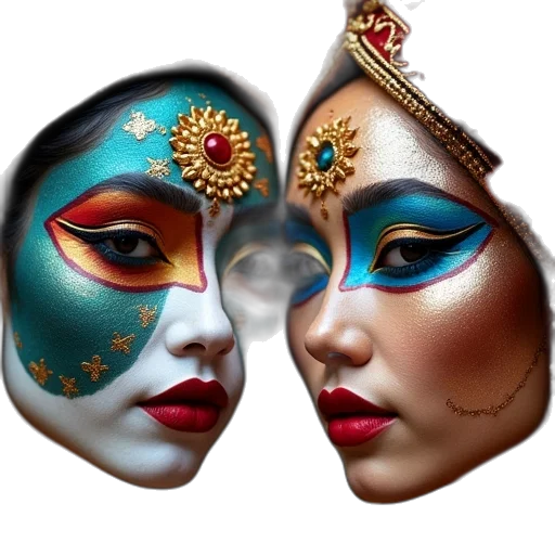 mask, jewelry, face, crown transparent PNG cut-out