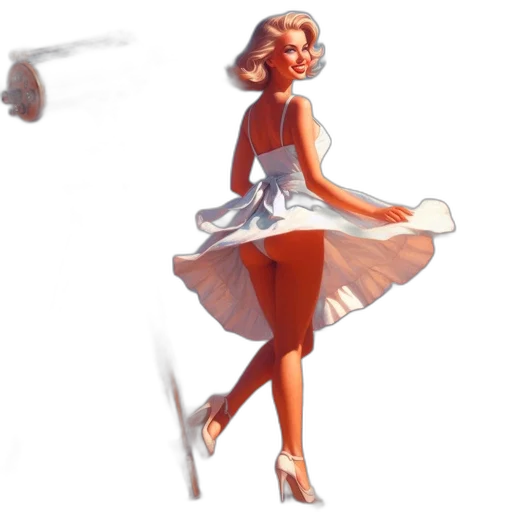 dress, concept art, comic book art, photorealistic transparent PNG cut-out