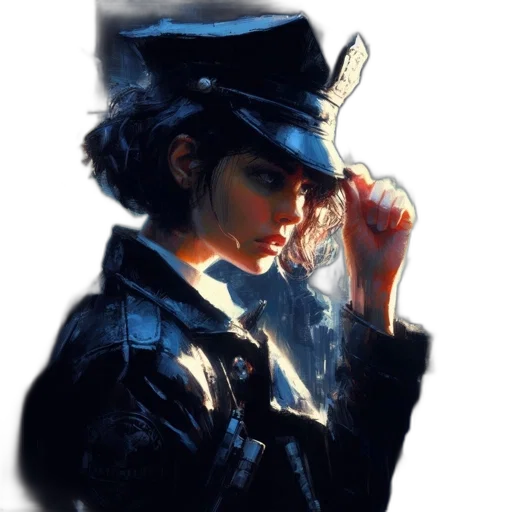 hat, face, staff, jacket transparent PNG cut-out