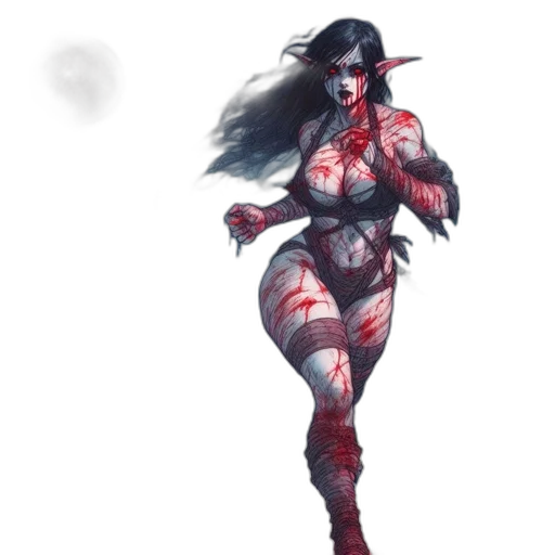 concept art, fantasy art, comic book art, pixel art transparent PNG cut-out