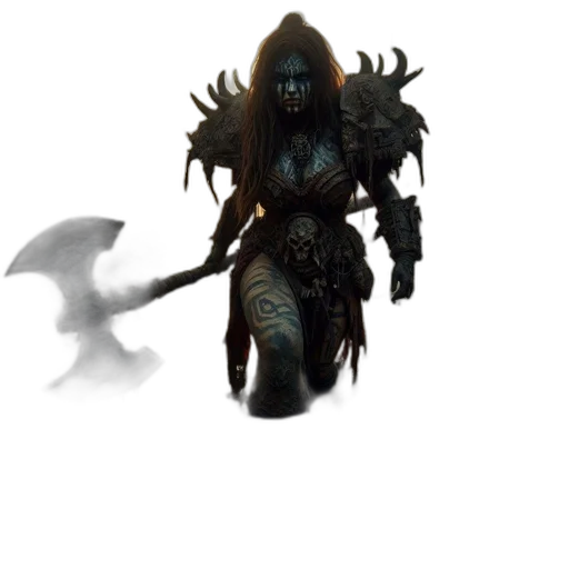 creature, weapon, staff, mask transparent PNG cut-out