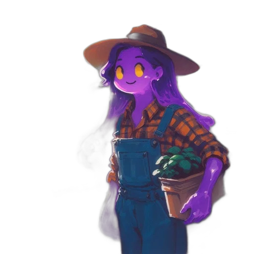 hat, flower, bottle, creature transparent PNG cut-out