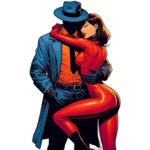 jacket, comic book art, concept art, neon lights transparent PNG cut-out
