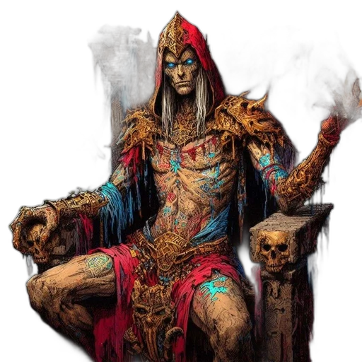staff, fantasy art, concept art, comic book art transparent PNG cut-out