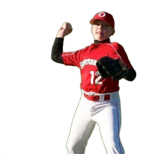 young, baseball, player, wearing transparent PNG cut-out