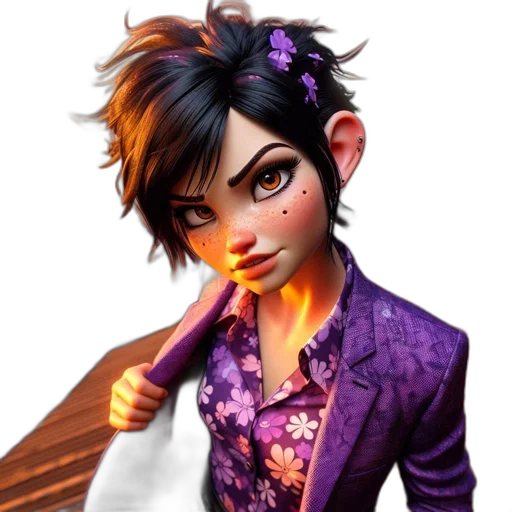 staff, face, concept art, 3d render transparent PNG cut-out