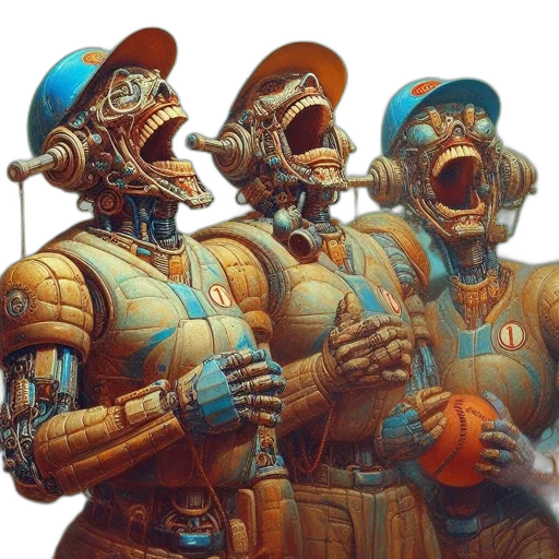robot, mask, concept art, comic book art transparent PNG cut-out