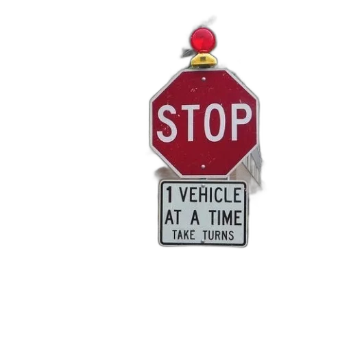 car, stop, sign, red transparent PNG cut-out
