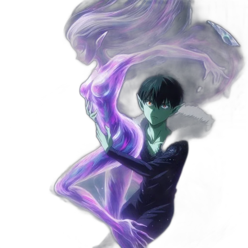 mask, dragon, creature, hair transparent PNG cut-out