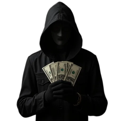 jacket, mask, face, weapon transparent PNG cut-out