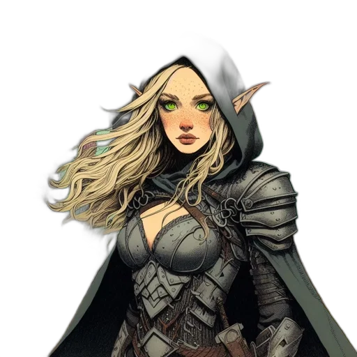 dragon, staff, sword, dress transparent PNG cut-out
