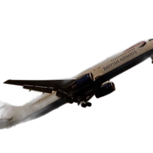3d render, photorealistic, british, airways transparent PNG cut-out