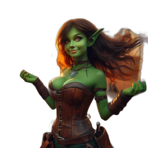 staff, fantasy art, concept art, 3d render transparent PNG cut-out