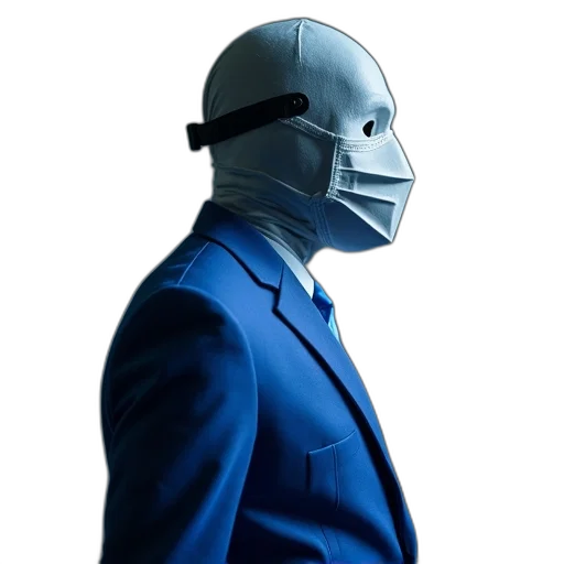 mask, robot, face, jacket transparent PNG cut-out