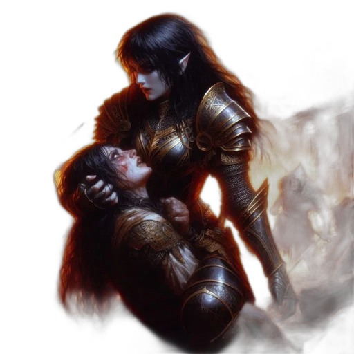 concept art, fantasy art, comic book art, photorealistic transparent PNG cut-out