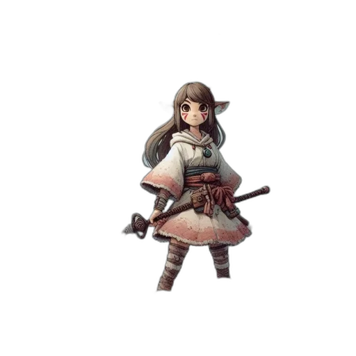staff, weapon, sword, dress transparent PNG cut-out